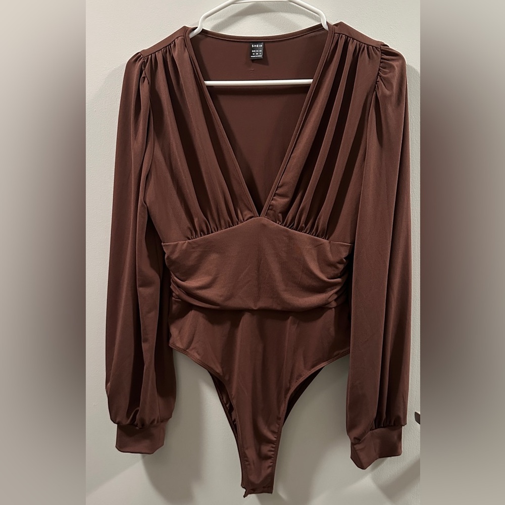 SHEIN brown bodysuit M